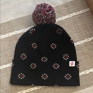 Peloton Black Knit Beanie with Pom